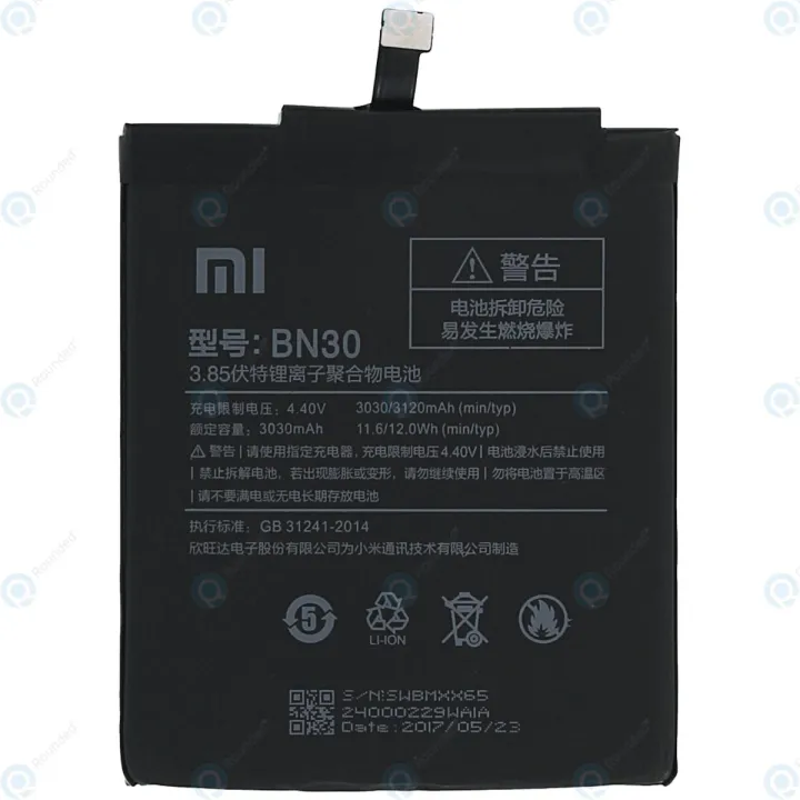 BN30 Battery Replacement for Xiaomi Redmi 4a - 3030mAh